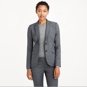 Gray Super 120s blazer by J. CREW